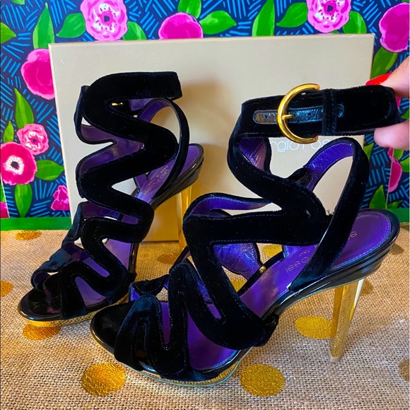Sergio Rossi Shoes - Sergio Rossi velvet high heels